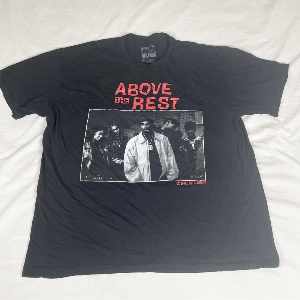Effectus Clothing Tupac Shakur Print Short Sleeve T-Shirt Size XL